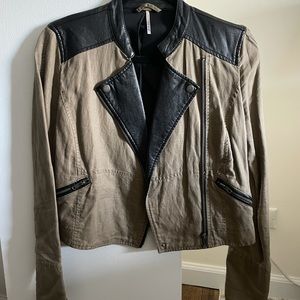 Green and black Free People jacket